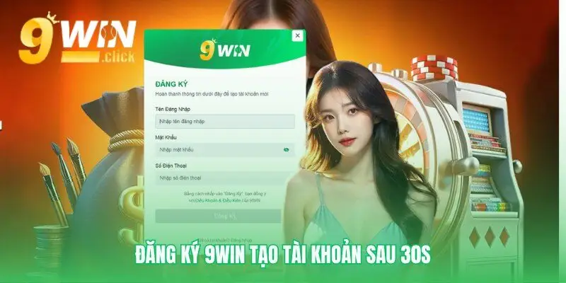 Kích hoạt tài khoản 9WIN siêu tốc